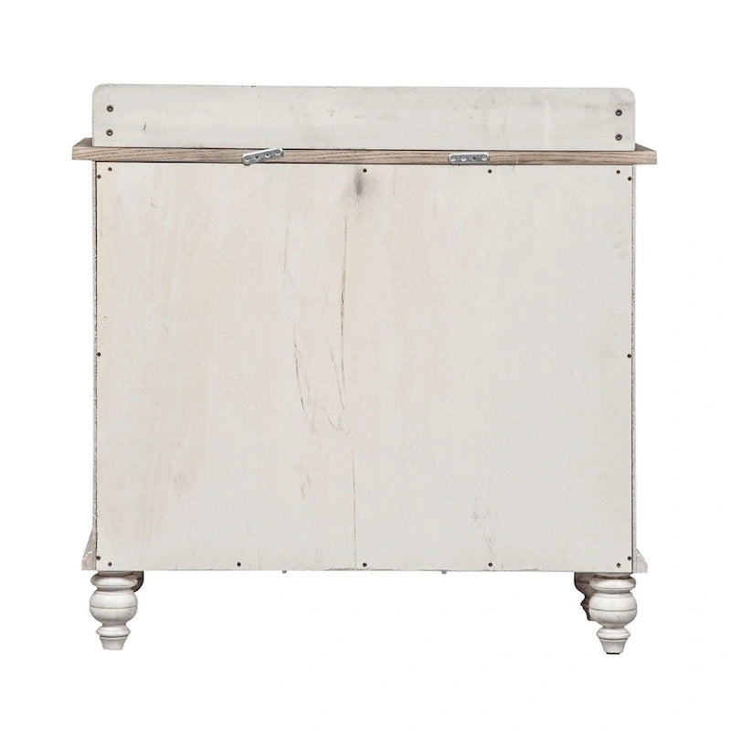 Buffet gris patiné en lin ancien