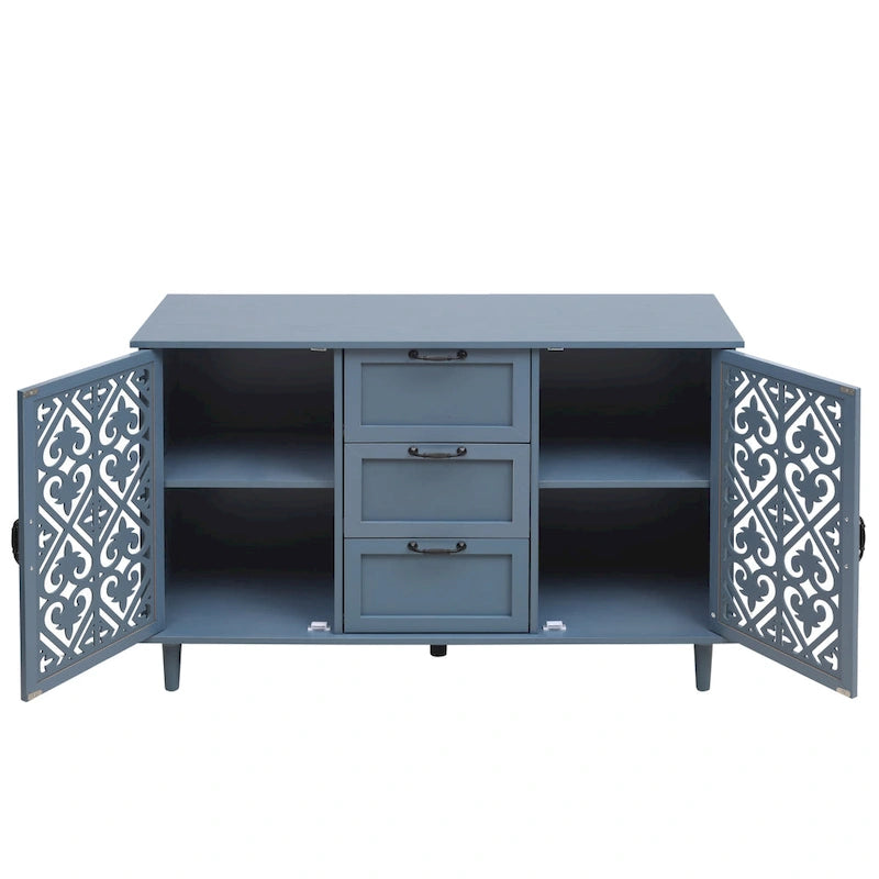 Armoire 2 portes 3 tiroirs