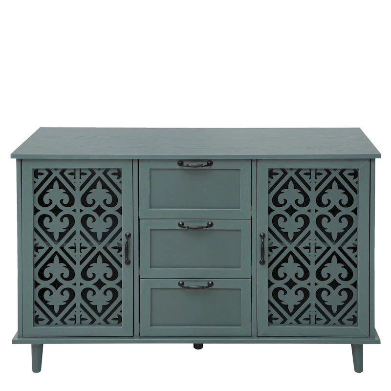 Armoire 2 portes 3 tiroirs