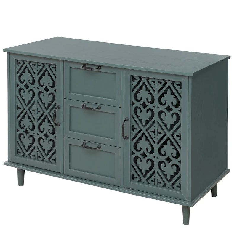 Armoire 2 portes 3 tiroirs