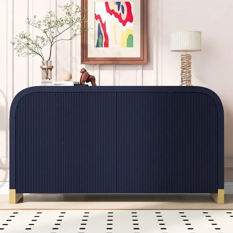 Armoire 4 portes de 59,8 po de largeur avec étagères réglables - S/O