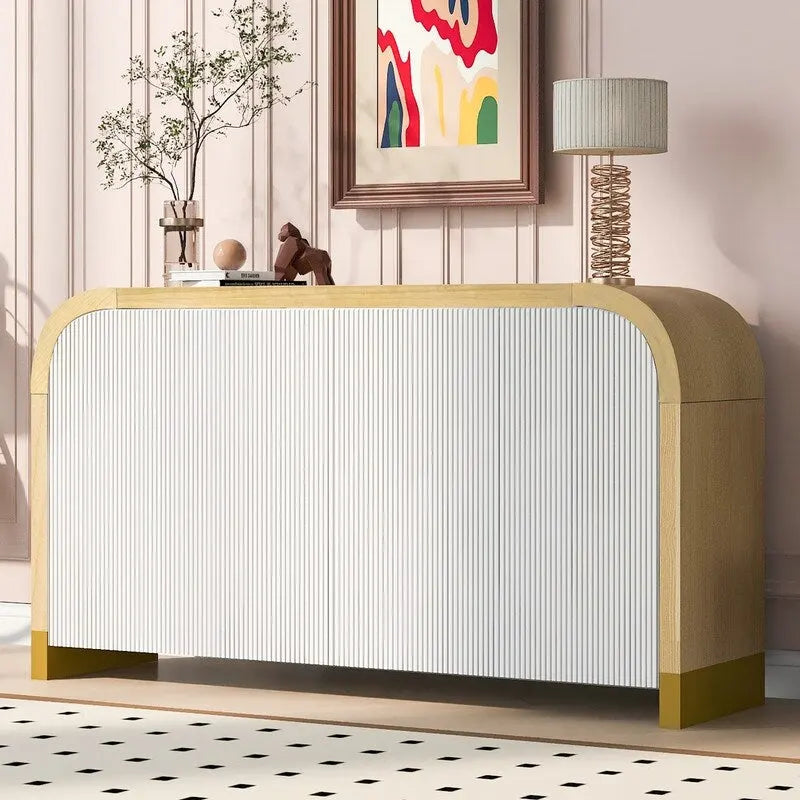 Armoire 4 portes de 59,8 po de largeur avec étagères réglables - S/O