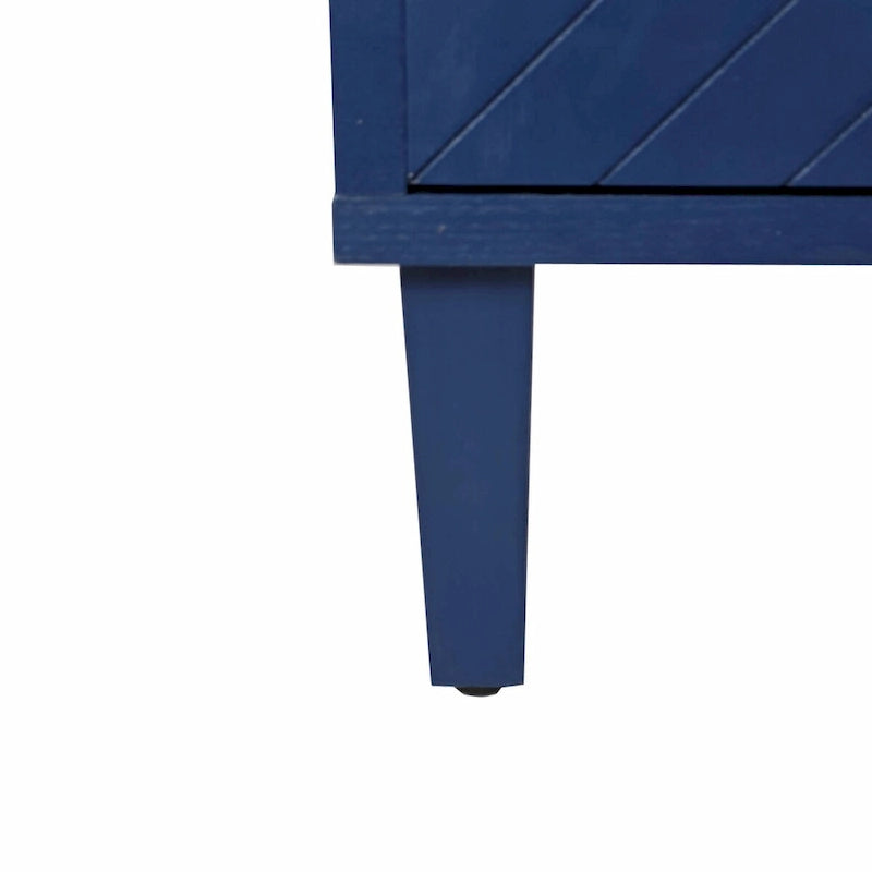 Armoire de rangement à 4 portes élégante et fonctionnelle avec pieds en pin