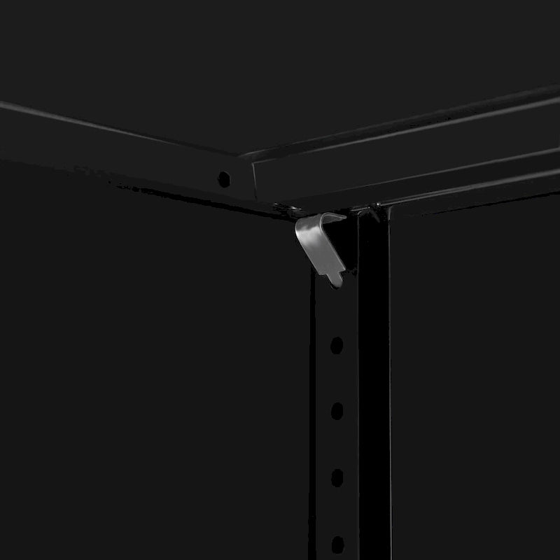 Armoire de rangement métallique avec 2 portes et 2 étagères, conception verrouillable, parfaite pour les solutions de rangement de bureau, de garage, d'entrepôt