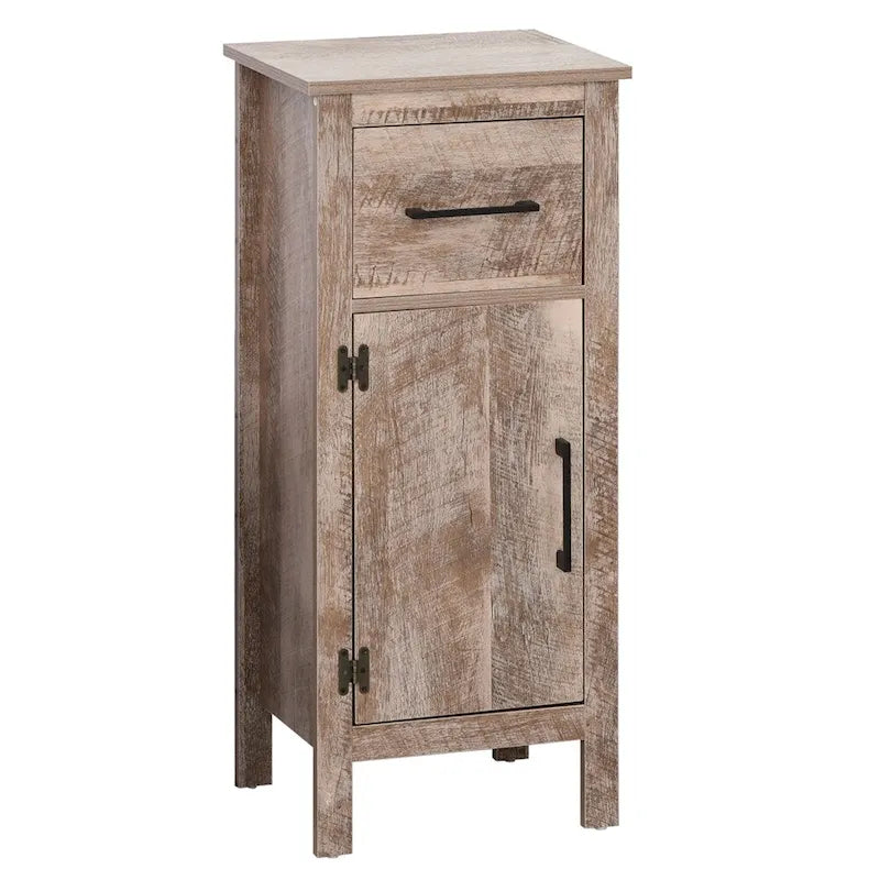 Armoire de salle de bain avec tiroir et étagère réglable